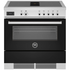 Bertazzoni 90cm Professional Airtec Black Induction Freestanding Oven with Integrated Downdraft PROCH94I1ENET  image NaN