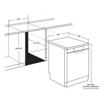 Westinghouse Freestanding Dishwasher WSF6602XA hero image