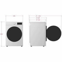 LG 10kg Front Load Washing Machine and 9kg Heat Pump Dryer WV5-1410WDVH9-09W hero image