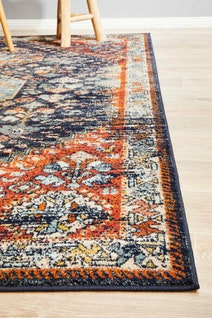 Rug Culture Legacy Large Multi-coloured Rug 290X200CM - LEG-854-NAVY-290X200 hero image