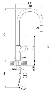 Oliveri Vilo Pull Out Tap VT0398C hero image