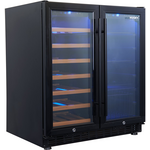 Husky Vino Pro 31 Bottle Dual Door Wine Storage Cabinet Black HUS-WC66B-BK-ZY hero image