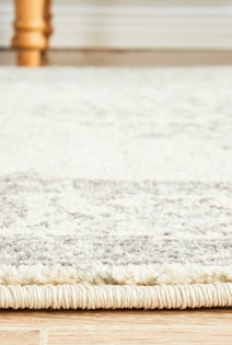 Rug Culture Century Large Grey & Off White Rug 400X80CM - CEN-977-SILV-400X80 hero image