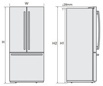 Westinghouse 524L French Door Fridge WHE5200SA-D hero image
