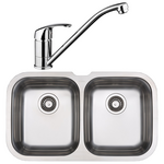 Blanco NIAGARAU2D-BT489 Double Bowl Undermount Sink and Tap hero image