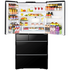 Hitachi 735L Multi Drawer French Door Refrigerator Crystal Black Glass R-ZX740RAXK image NaN