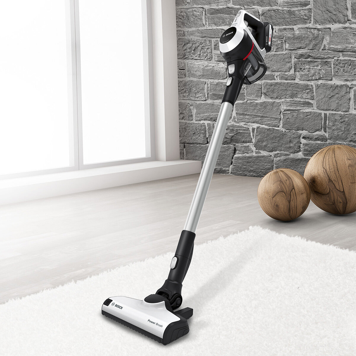 Bosch Serie 6 Rechargeable Stick Cordless Vacuum Cleaner White BCS61113AU Appliances Online
