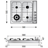 Ilve H360CSS Gas Cooktop image NaN