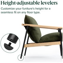 Zinus Accent Chair Light Green AU-USHSL5ZC-31G hero image