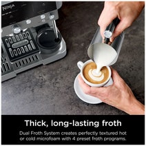 Ninja Luxe Cafe Premier Espresso Machine Gunmetal ES601ANZ hero image