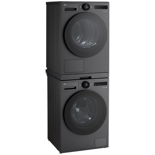 LG Washer+Dryer Stacking Kit with Shelf Matte Black STKIT-MB ...