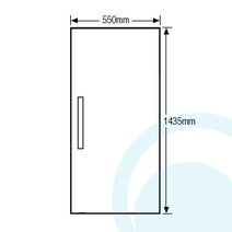 Haier 175L Manual Defrost Upright Freezer HFZ-175HA hero image