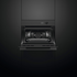 Fisher & Paykel 60cm Series 9 Minimal Compact Combi-Microwave Oven Black Glass OM60NMLB1 image NaN