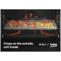Beko 60cm Built-In Oven with Airfry-SteamAssist & Pyrolytic Cleaning BBO6851PSDX hero image