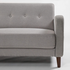 Zinus Adair Modern 3 Seater Sofa with Armrest Pockets Light Grey AU-AD-LG-3P image NaN