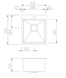 Oliveri PR1131 Professional Series Single Bowl Topmount Sink hero image