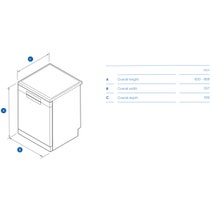 Haier 60cm 300 Series Freestanding Dishwasher Satina HDW13F0S1 hero image