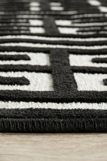 Rug Culture York Large Black & Natural Rug 400X80CM - YRK-BREN-GLD-400X80 hero image
