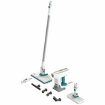 BLACK+DECKER 2 in 1 Steam Mop with Delta Head and SteaMitt features 1600.0  W BHSM1615DAM-GB White/Blue KSA