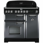 Falcon 90cm Classic Deluxe  Freestanding Induction Oven/Stove Slate and Chrome CDL90EISLCH hero image