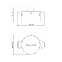Tramontina Grano 20cm 3.5L Stainless Steel Deep Casserole 62144200 hero image