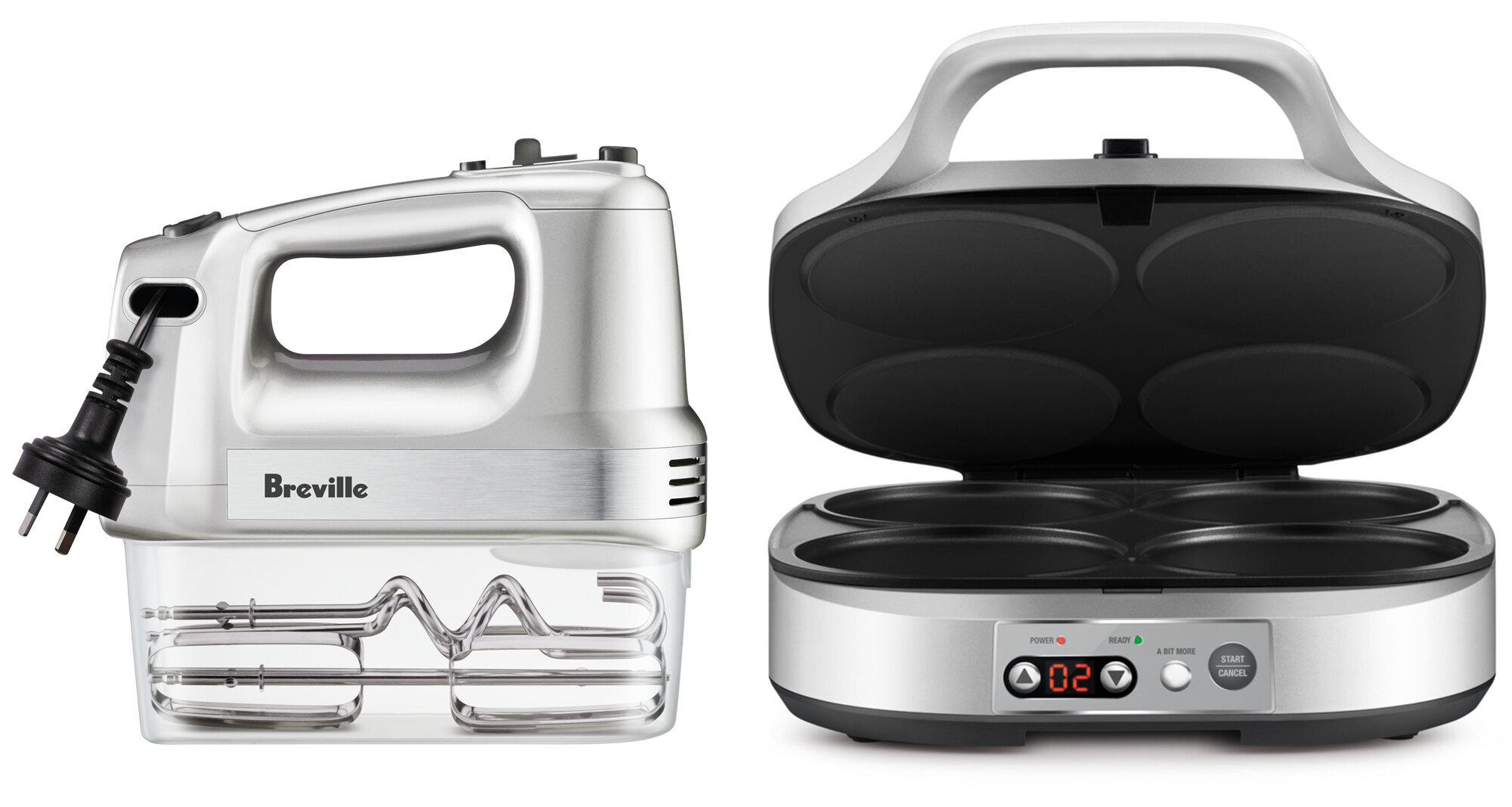 LHM150SILLPC140SIL the Handy Mix & Store Mixer and the Quick Stack Snack Maker Pack hero image