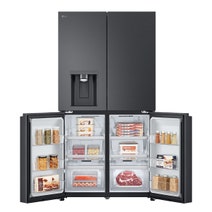 LG 637L French Door Fridge with Ice and Water Matte Black GF-L700MBL hero image
