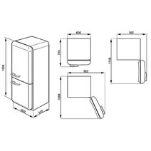 Smeg FAB32RSVNA1 326L Retro Style Bottom Mount Fridge hero image