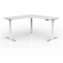 OLG Agile+ Adjustable 90 Degree Workstation 1800x1800x750 White Worktop with White Frame OG_AG3MEW18875W_WRH image NaN