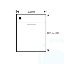 Samsung WaterWall Under Bench Dishwasher DW60H9950US hero image