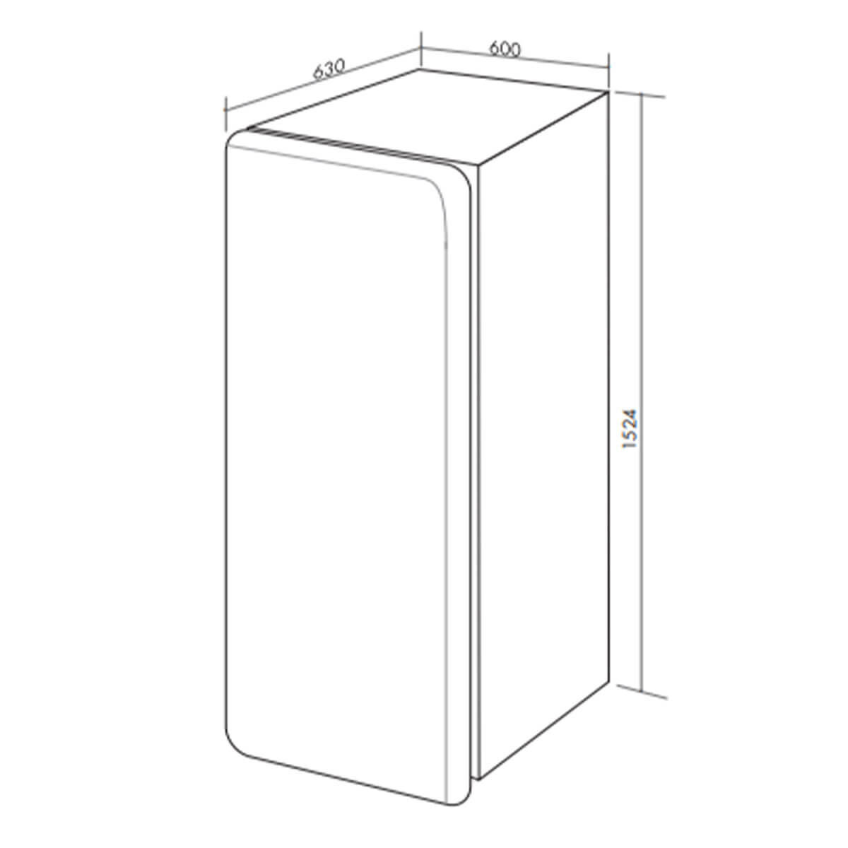 Artusi 277L Retro Style Top Mount Manual Defrost Fridge ARET330B hero image