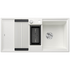 Blanco Adira 6S Single Bowl Sink with Additional Bowl and Left Hand Drainer White 528134 image NaN