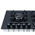 TRINITY 90cm Gas Cooktop 5 Burners Black Tempered Glass TRG900BK image NaN