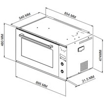 Euro 90cm Electric Multi Function Oven Black OE90O9B1 hero image