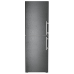 Liebherr Prime 314L Bottom Mount Refrigerator BlackSteel SBNBSH5264LH hero image