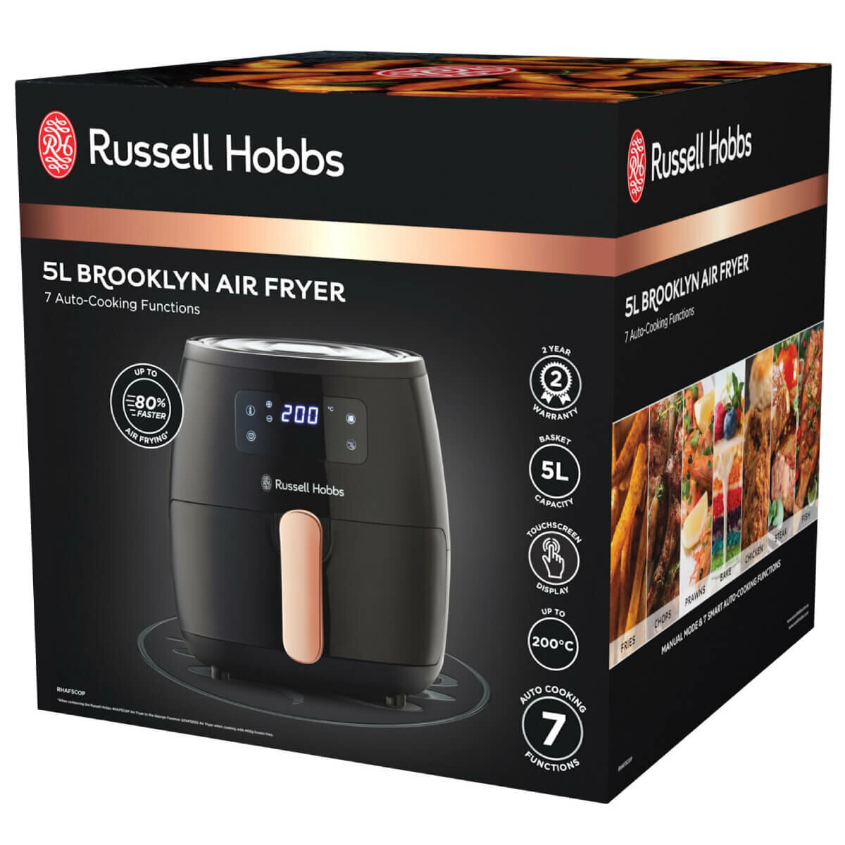 Russell Hobbs 5L Brooklyn Digital Air Fryer RHAF5COP hero image