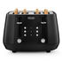 DeLonghi Eclettica Four Slice Toaster Black CTY4003BK image NaN