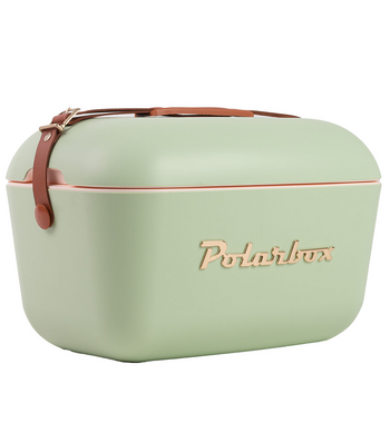Polarbox Gold Logo 12L Cooler Sage PLBG12S