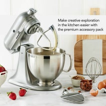 KitchenAid KSM195 Artisan Stand Mixer Contour Silver 5KSM195PSACU hero image