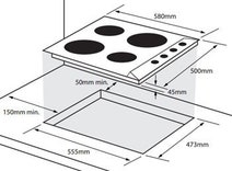 Arc 60cm Electric Oven & 60cm Electric Cooktop & 60cm Retractable Rangehood Pack AP6E hero image