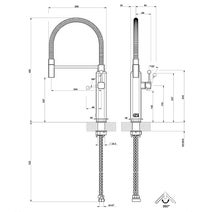 Gessi 60061GW Happy Sink Kitchen Mixer with Pull Out Tap hero image
