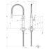 Gessi 60061GW Happy Sink Kitchen Mixer with Pull Out Tap image NaN
