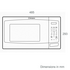 Westinghouse 23L 800W Countertop Microwave Oven White WMF2302WA  image NaN