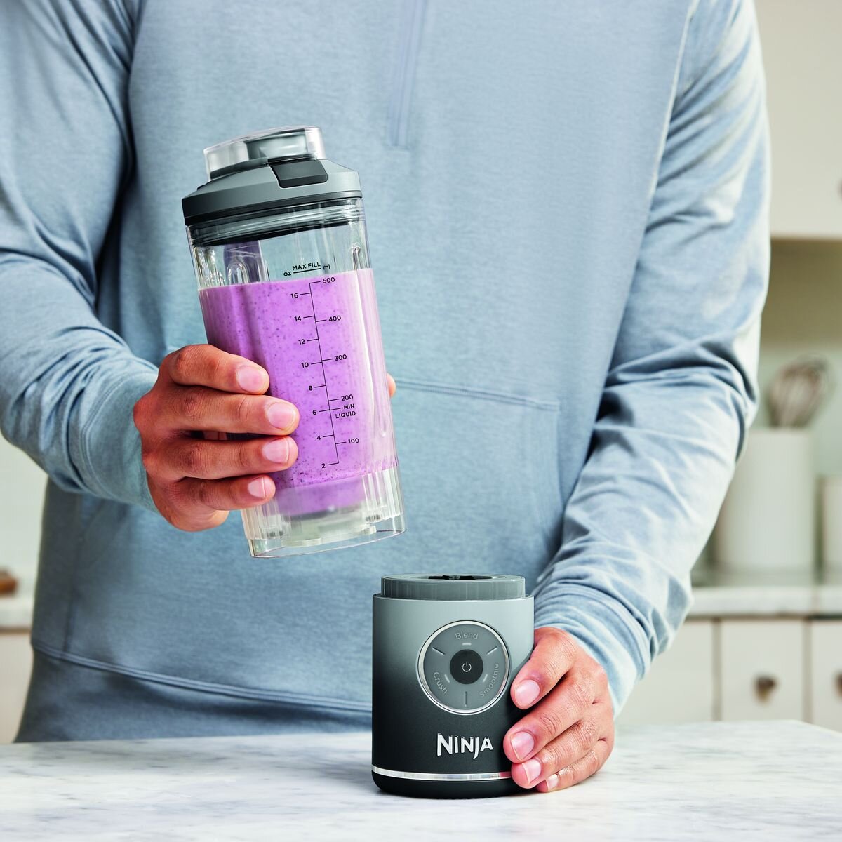 Ninja Blast Max Portable Blender Cool Grey BC251GY hero image
