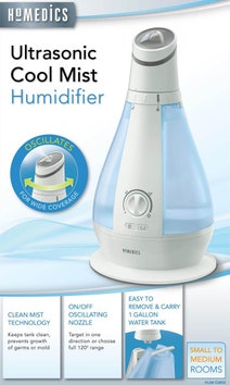 HoMedics CM50B Ultrasonic Cool Mist Humidifier hero image