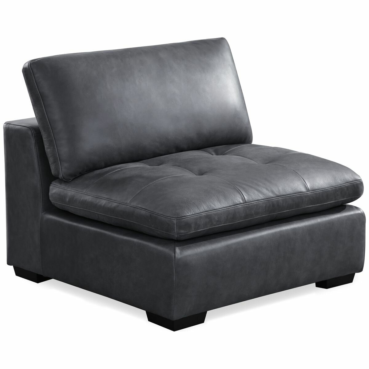 Kalona Milan Three Seater Charcoal Leather Lounge 19073-C hero image