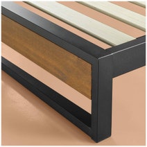 Zinus Queen 35cm Ironline Bed Base Wood and Metal AU-IRPF-14Q hero image
