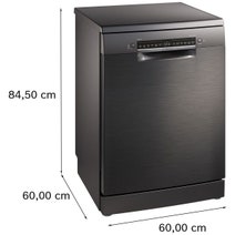 Bosch 60cm Series 4 Freestanding Black Inox Dishwasher SMS4HVB01A hero image