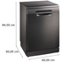 Bosch 60cm Series 4 Freestanding Black Inox Dishwasher SMS4HVB01A image NaN
