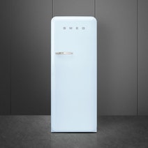 Smeg 270L 50's Retro Style Aesthetic Top Mount Fridge Pastel Blue FAB28RPB3AU hero image